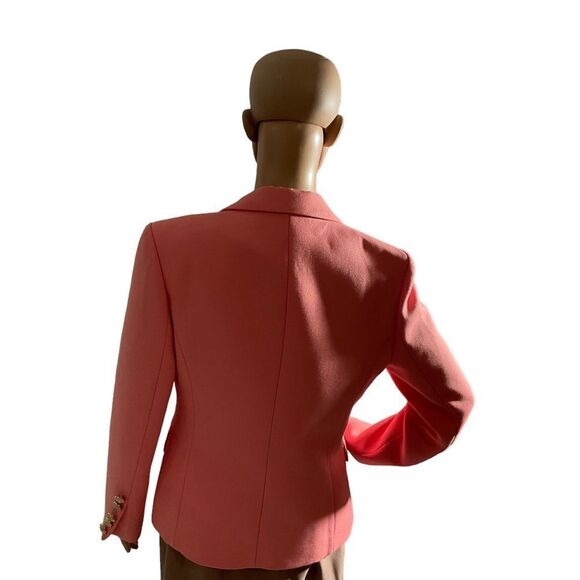 Pineapple Women’s Double Breasted pink Blazer With Gold Buttons Jacket Size M - Picture 7 of 14